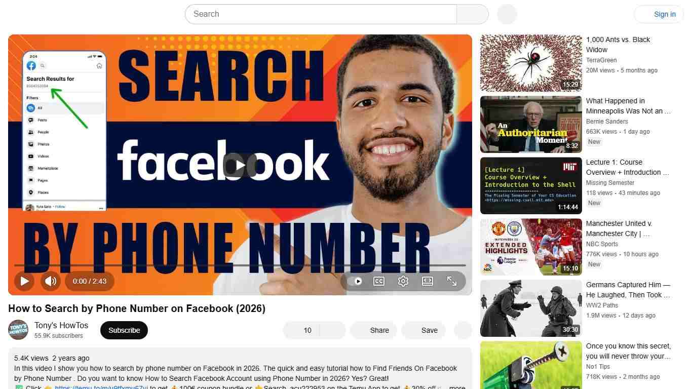 How to Search by Phone Number on Facebook (2026) - YouTube