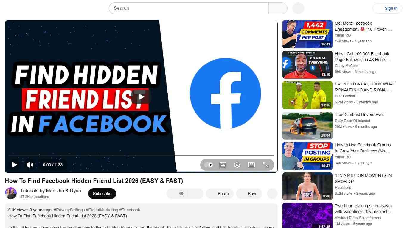 How To Find Facebook Hidden Friend List 2026 (EASY & FAST) - YouTube